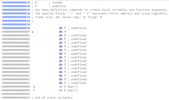 main函数的函数栈